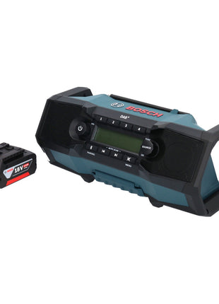 Bosch GPB 18V-2 SC Radio de obra con batería profesional 18 V DAB+ Bluetooth AUX + 1x batería 5,0 Ah - sin cargador