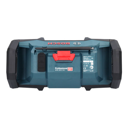 Bosch GPB 18V-2 SC Radio de obra con batería profesional 18 V DAB+ Bluetooth AUX + 1x batería 5,0 Ah - sin cargador
