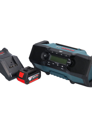 Bosch GPB 18V-2 SC Radio de chantier professionnelle sur batterie 18 V DAB+ Bluetooth AUX + 1x batterie 5,0 Ah + chargeur