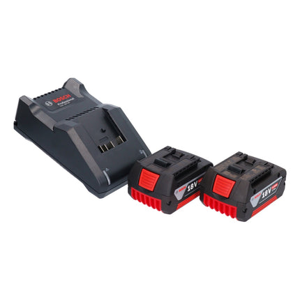 Bosch GPB 18V-2 SC Radio de obra con batería profesional 18 V DAB+ Bluetooth AUX + 2x baterías 5,0 Ah + cargador