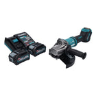 Amoladora angular a batería Makita GA 038 GM2 40 V máx. 230 mm sin escobillas XGT + 2x baterías 4,0 Ah + cargador