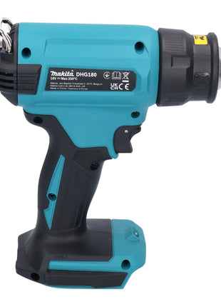 Makita DHG 180 RF1 Akku Heißluftgebläse 18 V 550 °C + 1x Akku 3,0 Ah + Ladegerät - Toolbrothers