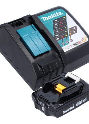 Makita DHG 180 RA1J Pistolet air chaud sans fil 18 V 550 C + 1x batterie rechargeable 2,0 Ah + chargeur + Makpac