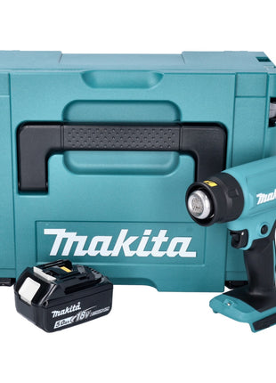 Makita DHG 180 T1J Akku Heißluftgebläse 18 V 550 °C + 1x Akku 5,0 Ah + Makpac - ohne Ladegerät - Toolbrothers