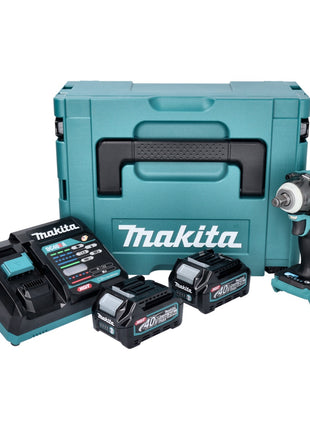 Makita TW 004 GA201 Llave de impacto inalámbrica 40 V máx. 1/2" 350 Nm XGT Brushless + 2x batería 2,0 Ah + cargador + Makpac