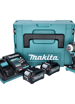 Makita TW 004 GD201 Llave de impacto inalámbrica 40 V máx. 1/2" 350 Nm XGT Brushless + 2x batería 2,5 Ah + cargador + Makpac