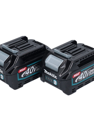 Juego de baterías Makita 2x BL 4020 Li-Ion batería 40 V máx. 2,0 Ah XGT (2x 191L29-0) Clase de protección IP64 con pantalla LED