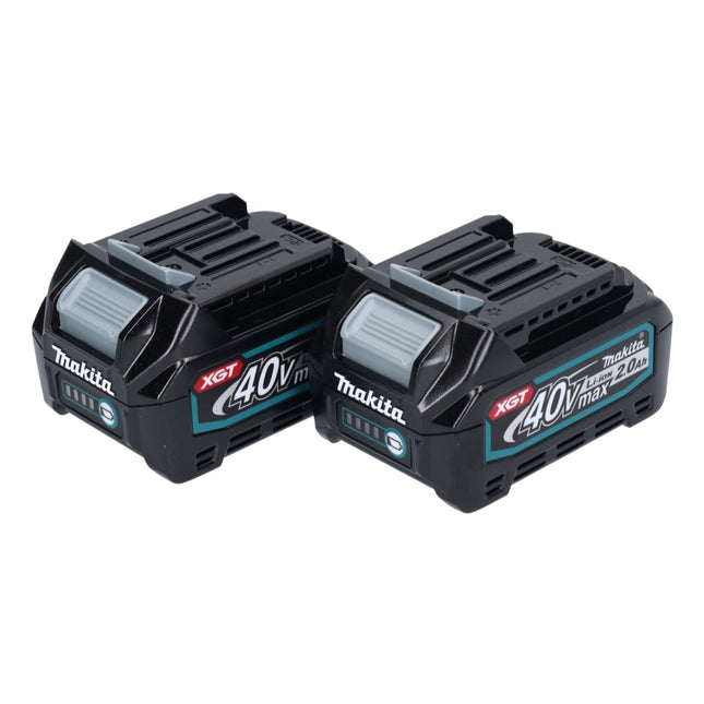 Juego de baterías Makita 2x BL 4020 Li-Ion batería 40 V máx. 2,0 Ah XGT (2x 191L29-0) Clase de protección IP64 con pantalla LED
