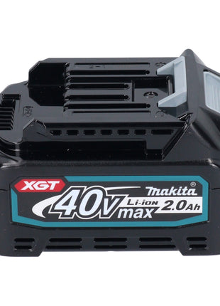 Kit de fuente de alimentación Makita 1x batería BL 4020 40 V máx. 2,0 Ah XGT (191L29-0) + cargador DC 40 RA (191E07-8)