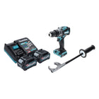 Taladro atornillador inalámbrico Makita DF 001 GA2 40 V máx. 140 Nm XGT Brushless + 2 baterías 2,0 Ah + cargador