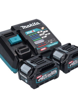 Taladro atornillador inalámbrico Makita DF 001 GA2 40 V máx. 140 Nm XGT Brushless + 2 baterías 2,0 Ah + cargador