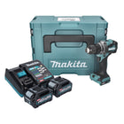 Taladro atornillador inalámbrico Makita DF 001 GA201 40 V máx. 140 Nm XGT Brushless + 2x batería 2,0 Ah + cargador + Makpac