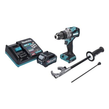 Taladro percutor inalámbrico Makita HP 001 GA1 40 V máx. 140 Nm XGT Brushless + 1x batería 2,0 Ah + cargador