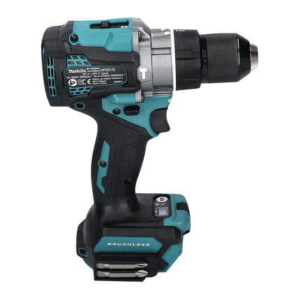 Taladro percutor inalámbrico Makita HP 001 GA1 40 V máx. 140 Nm XGT Brushless + 1x batería 2,0 Ah + cargador