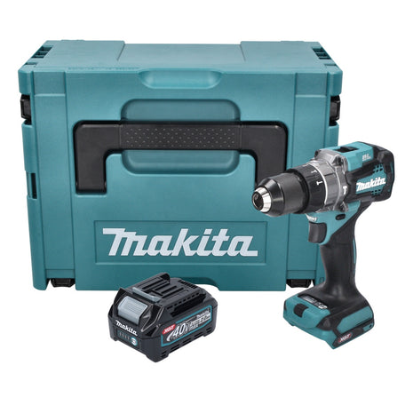 Perceuse à percussion sans fil Makita HP 001 GA101 40 V max. 140 Nm XGT Brushless + 1x batterie 2,0 Ah + Makpac - sans chargeur