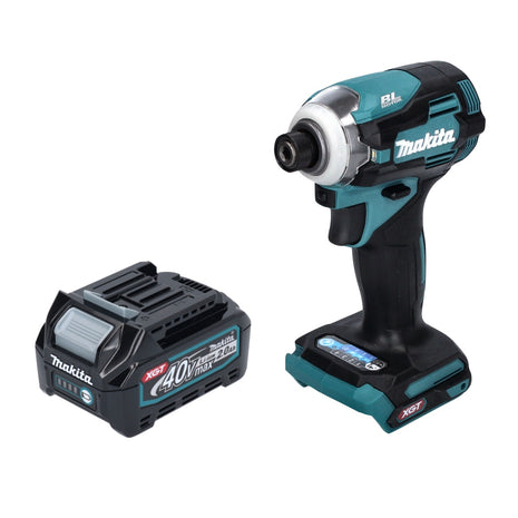 Clé à chocs sans fil Makita TD 001 GA1 40 V max. 220 Nm 1/4" XGT Brushless + 1x batterie 2,0 Ah - sans chargeur