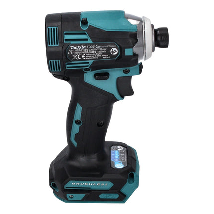 Makita TD 001 GA1 Llave de impacto inalámbrica 40 V máx. 220 Nm 1/4" XGT Brushless + 1x batería 2,0 Ah + cargador