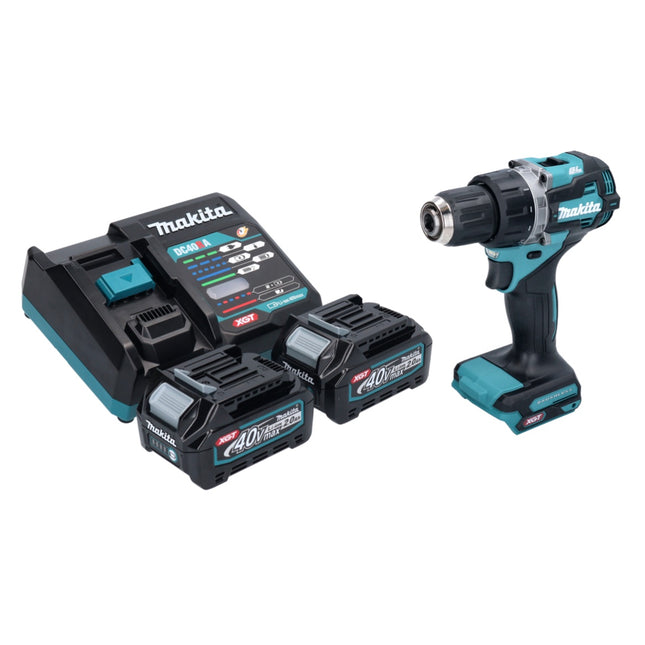Taladro atornillador inalámbrico Makita DF 002 GA2 40 V máx. 64 Nm Brushless XGT + 2 baterías 2,0 Ah + cargador