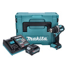 Taladro atornillador inalámbrico Makita DF 002 GA101 40 V máx. 64 Nm Brushless XGT + 1x batería 2,0 Ah + cargador + Makpac