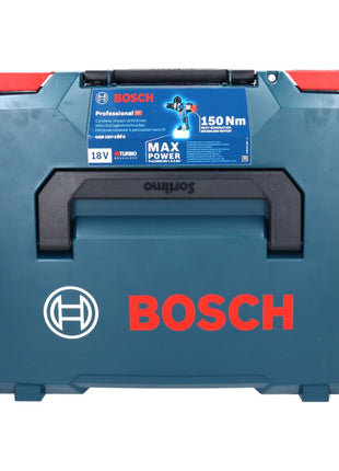 Bosch GSB 18V-150 C Taladro percutor inalámbrico profesional 18 V 150 Nm (06019J5102) Biturbo Brushless + L-Boxx - sin batería, sin cargador