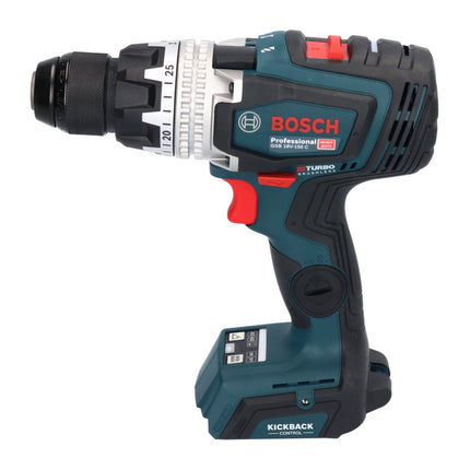 Bosch GSB 18V-150 C Taladradora de percusión profesional con acumulador 18 V 150 Nm ( 06019J5102 ) Biturbo sin escobillas + L-Boxx - sin acumulador, sin cargador