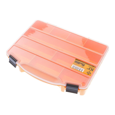 FORTE Tools Box ORG-10 Organisateur de rangement pour petites pièces ( 000051144705 ) 251 x 200 x 44 mm avec 10 compartiments pour clous vis chevilles outils à main