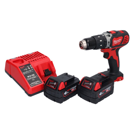 Milwaukee M18 BPD-402 Akku Schlagbohrschrauber 18 V 60 Nm + 2x Akku 4,0 Ah + Ladegerät