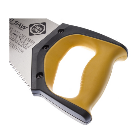 FORTE Tools Sierra premium Foxtail de 60 cm, sierra de mano con mango ergonómico de goma, sierra para madera, laminado, etc., con grupo de dientes especial Fabricada en Suecia (000051083427)