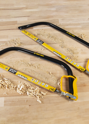 FORTE Tools Bügelsäge FT21 mit feststehendem Blatt für frisches, feuchtes Holz, Länge: 61 cm, schwarz, Premium Säge aus hochwertigem Stahl ( 000040031214 ) - Toolbrothers