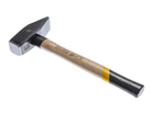 FORTE TOOLS Martillo de cerrajería con mango de madera, peso de cabeza 2000 g, martillo con mango de madera, herramienta premium, forjado, cuña de doble anilla, cabeza pintada (000051151037)