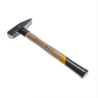 FORTE TOOLS Engineer's hammer - Wooden handle - 300 g head weight - premium tool, forge - ring wedge - lacquered head (000051151021)