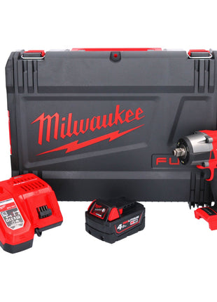 Llave de impacto inalámbrica Milwaukee M18 FMTIW2F12-401X 18 V 745 Nm 1/2" sin escobillas + 1x batería 4,0 Ah + cargador + caja HD