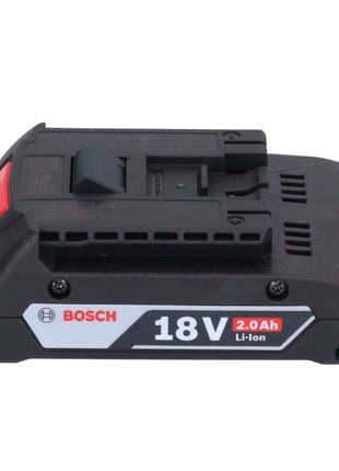 Bosch GSB 18V-55 Taladro percutor inalámbrico profesional 18 V 55 Nm sin escobillas + 1x batería 2,0 Ah + L-Boxx - sin cargador