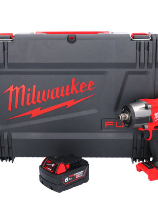 Llave de impacto inalámbrica Milwaukee M18 FMTIW2F12-601X 18 V 745 Nm 1/2" sin escobillas + 1x batería 6,0 Ah + caja HD - sin cargador