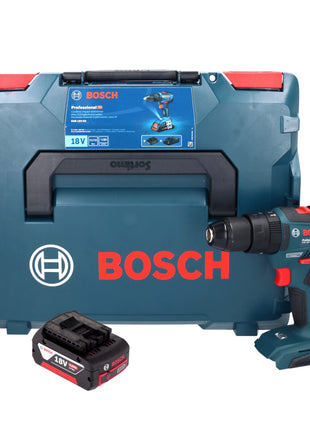 Bosch GSB 18V-55 Professional Akku Schlagbohrschrauber 18 V 55 Nm Brushless + 1x Akku 4,0 Ah + L-Boxx - ohne Ladegerät