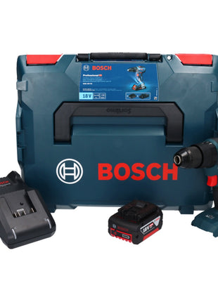 Bosch GSB 18V-55 Taladro percutor inalámbrico profesional 18 V 55 Nm sin escobillas + 1x batería 5,0 Ah + cargador + L-Boxx