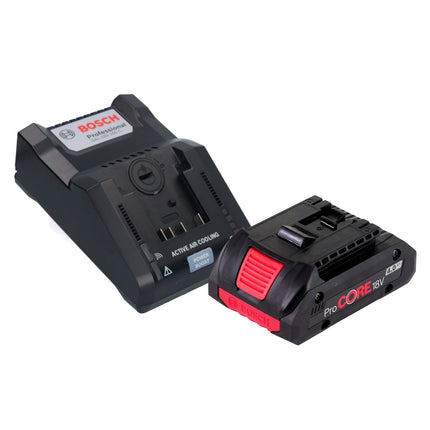 Bosch GTS 18V-216 Sierra de mesa profesional inalámbrica 18 V 216 mm Biturbo Brushless + 1x batería ProCORE 4,0 Ah + cargador