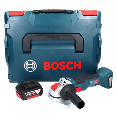 Bosch GWX 18V-10 Professional Akku Winkelschleifer 18 V 125 mm  X-LOCK Brushless + 1x Akku 5,0 Ah + L-Boxx - ohne Ladegerät