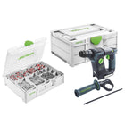 Festool BHC 18 Basic Akku Bohrhammer 18 V 25 Nm 1,8 J SDS Plus Brushless ( 576511 ) + 650 tlg. Schrauben und Dübel + Systainer - ohne Akku, ohne Ladegerät - Toolbrothers