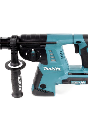 Taladro percutor a batería Makita DHR CTJ 36 V (2x 18 V) 3,0 J SDS-plus + 2x batería 5,0 Ah + cargador doble + Makpac