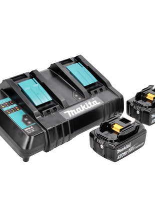 Taladro percutor a batería Makita DHR CTJ 36 V (2x 18 V) 3,0 J SDS-plus + 2x batería 5,0 Ah + cargador doble + Makpac