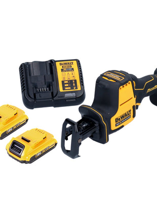 DeWalt DCS 369 D2 Akku Säbelsäge Reciprosäge 18 V Brushless + 2x Akku 2,0 Ah + Ladegerät