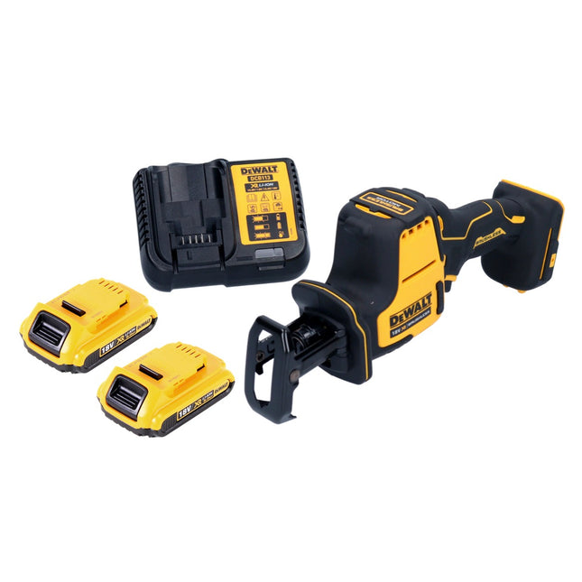 Sega alternativa a batteria DeWalt DCS 369 D2 Sega alternativa a batteria 18 V senza spazzole + 2x batteria 2,0 Ah + caricabatterie