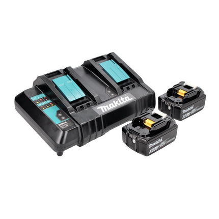Sierra alternativa a batería Makita DJR 360 CTK 36V (2x18V) sin escobillas + 2x batería 5,0 Ah + cargador doble + estuche
