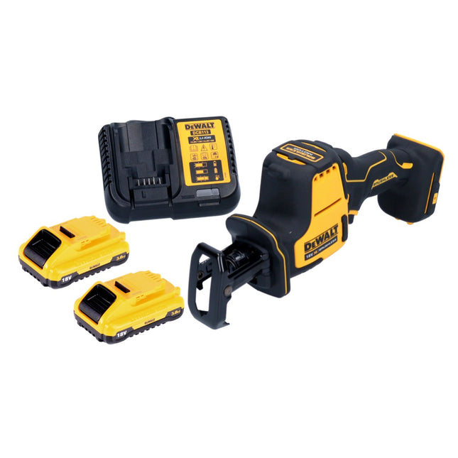 Sierra sable a batería DeWalt DCS 369 L2 sierra alternativa 18 V sin escobillas + 2 baterías 3,0 Ah + cargador