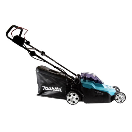 Makita DLM 382 CM2 cordless lawn mower 36 V ( 2x 18 V ) 38 cm 40 l + 2x battery 4.0 Ah + double charger