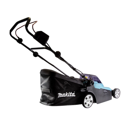 Makita DLM 382 CM2 cordless lawn mower 36 V ( 2x 18 V ) 38 cm 40 l + 2x battery 4.0 Ah + double charger