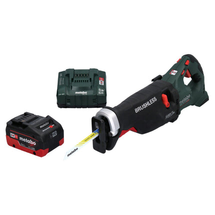 Sierra sable a batería Metabo SSEP 18 LTX BL MVT 18 V sin escobillas + 1x batería 8,0 Ah + cargador