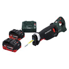 Sierra sable a batería Metabo SSEP 18 LTX BL MVT 18 V sin escobillas + 2x batería 8,0 Ah + cargador