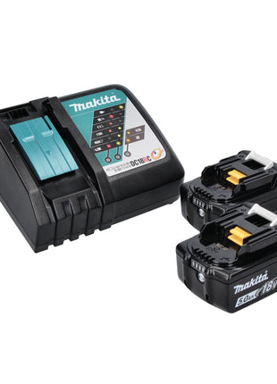 Makita DLX 2131 TJ kit combinado de baterías 18 V con DHP 482 62 Nm + DTD 152 165 Nm + 2x baterías 5,0 Ah + cargador + Makpac